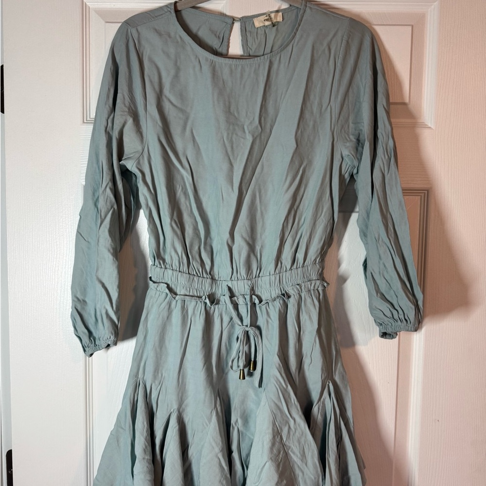 Elegant Blue Women's Dress